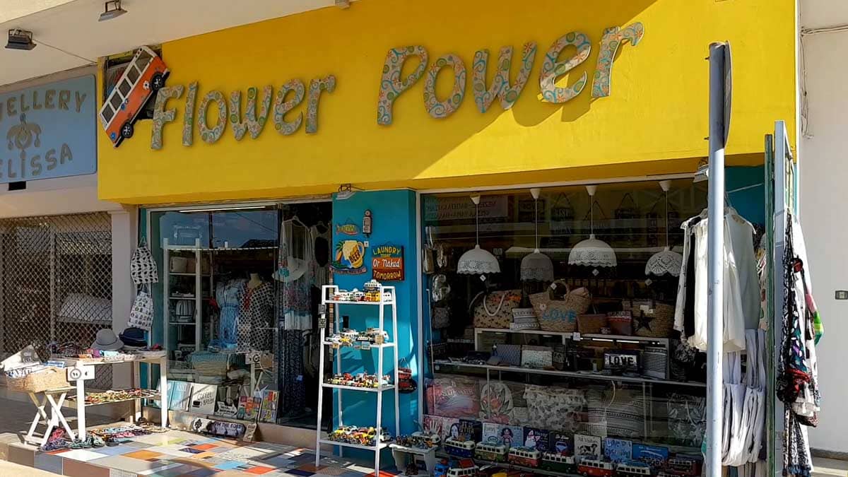 Flower Power hippie shop