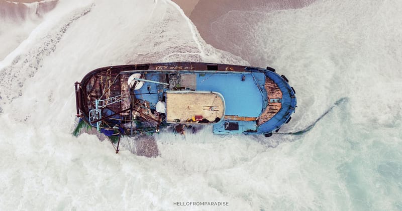 drone-photography-lefkada-shipwreck