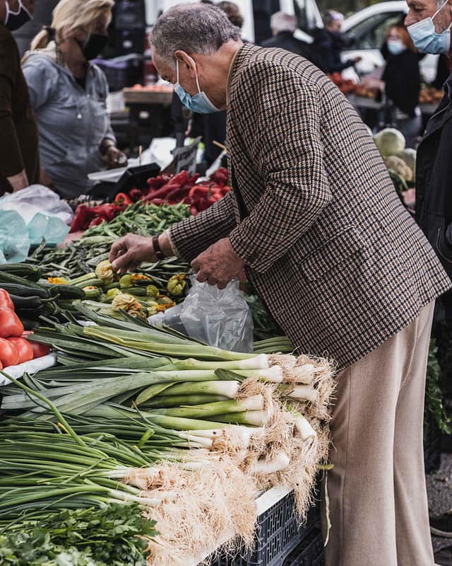 local buying fresh veggetables in lefkada