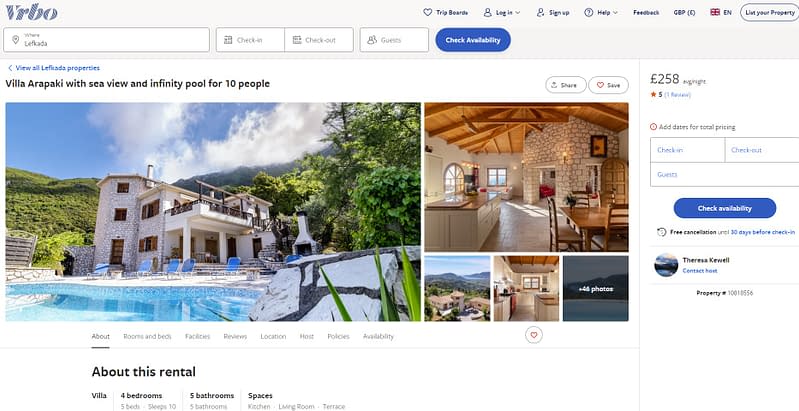 booking platforms management and marketing ionian islands